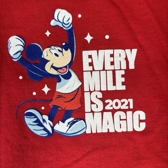 Run Disney Mickey Every Mile Is Magic 2021 Spirit Jersey Adult Medium NWT Red - Picture 6 of 10